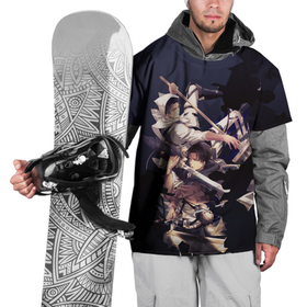 Накидка на куртку 3D с принтом Атака титанов , 100% полиэстер |  | shingeki no kyojin | аниме | постапокалиптическая манга | текстура | эрен йегер