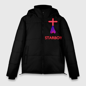 Мужская зимняя куртка 3D с принтом STARBOY - The Weeknd в Екатеринбурге, верх — 100% полиэстер; подкладка — 100% полиэстер; утеплитель — 100% полиэстер | длина ниже бедра, свободный силуэт Оверсайз. Есть воротник-стойка, отстегивающийся капюшон и ветрозащитная планка. 

Боковые карманы с листочкой на кнопках и внутренний карман на молнии. | blinding lights | music | pop | star boy | the weekend | the weeknd | музыка | уикенд