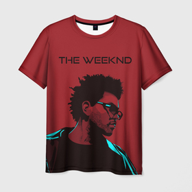 Мужская футболка 3D с принтом the weeknd , 100% полиэфир | прямой крой, круглый вырез горловины, длина до линии бедер | blinding lights | music | pop | star boy | the weekend | the weeknd | музыка | уикенд