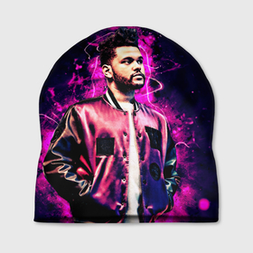 Шапка 3D с принтом The Weeknd , 100% полиэстер | универсальный размер, печать по всей поверхности изделия | blinding lights | music | pop | star boy | the weekend | the weeknd | музыка | уикенд
