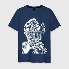 Мужская футболка хлопок с принтом Andy Warhol self-portrait в Белгороде, 100% хлопок | прямой крой, круглый вырез горловины, длина до линии бедер, слегка спущенное плечо. | andy warhol | art | celebrity | face | legend | pop art | автопортрет | знаменитость | искусство | легенда | лицо | поп арт | энди уорхол