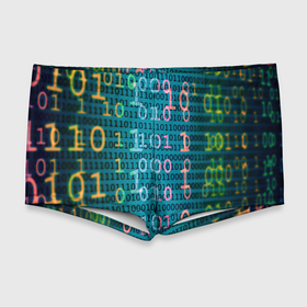 Мужские купальные плавки 3D с принтом Бинарный код в Белгороде, Полиэстер 85%, Спандекс 15% |  | binary | code | бинарный | еденица | код | ноль | последовательность | программа