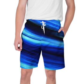Мужские шорты 3D с принтом Морской в Тюмени,  полиэстер 100% | прямой крой, два кармана без застежек по бокам. Мягкая трикотажная резинка на поясе, внутри которой широкие завязки. Длина чуть выше колен | волны | море | отдых | пляж | спокойствие.