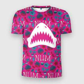 Мужская футболка 3D спортивная с принтом King Shark | Num Num Num в Новосибирске, 100% полиэстер с улучшенными характеристиками | приталенный силуэт, круглая горловина, широкие плечи, сужается к линии бедра | king shark | nanaue | suicide squad | the suicide squad | vdzabma | кинг шарк | король акул | король акула | нэнуэ