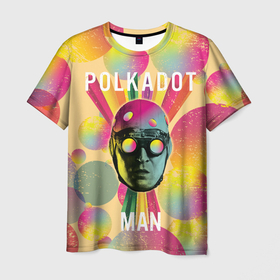 Мужская футболка 3D с принтом Polkadot Man в Тюмени, 100% полиэфир | прямой крой, круглый вырез горловины, длина до линии бедер | polka dot man | polkadot man | suicide squad | the suicide squad | vdzabma | человек в горошек