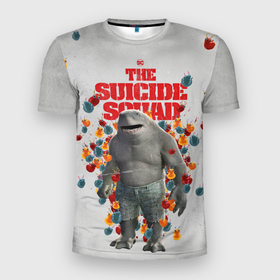 Мужская футболка 3D спортивная с принтом TSS | King Shark в Екатеринбурге, 100% полиэстер с улучшенными характеристиками | приталенный силуэт, круглая горловина, широкие плечи, сужается к линии бедра | king shark | nanaue | suicide squad | the suicide squad | vdzabma | кинг шарк | король акул | король акула | нэнуэ
