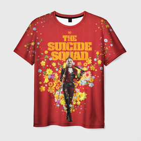 Мужская футболка 3D с принтом TSS | Harley Quinn в Новосибирске, 100% полиэфир | прямой крой, круглый вырез горловины, длина до линии бедер | harley quinn | suicide squad | the suicide squad | vdzabma | харли квинн | харли куинн