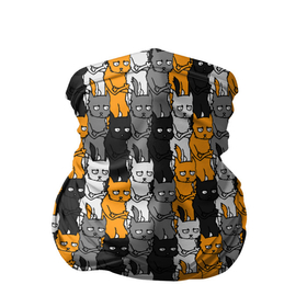 Бандана-труба 3D с принтом Злые Коты в Новосибирске, 100% полиэстер, ткань с особыми свойствами — Activecool | плотность 150‒180 г/м2; хорошо тянется, но сохраняет форму | emotions | funny joke | humor | meme | nichosi | peka face | slang | smileys | trollface | trolling | демотиватор | злой кот | идея | коты | мем | недовольный кот | ничоси | образ | пека фейс | прикол | сленг | смайлики | троллинг | троллфейс