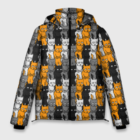 Мужская зимняя куртка 3D с принтом Злые Коты в Тюмени, верх — 100% полиэстер; подкладка — 100% полиэстер; утеплитель — 100% полиэстер | длина ниже бедра, свободный силуэт Оверсайз. Есть воротник-стойка, отстегивающийся капюшон и ветрозащитная планка. 

Боковые карманы с листочкой на кнопках и внутренний карман на молнии. | Тематика изображения на принте: emotions | funny joke | humor | meme | nichosi | peka face | slang | smileys | trollface | trolling | демотиватор | злой кот | идея | коты | мем | недовольный кот | ничоси | образ | пека фейс | прикол | сленг | смайлики | троллинг | троллфейс