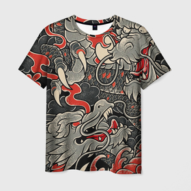 Мужская футболка 3D с принтом Китайский Дракон, China Dragon в Курске, 100% полиэфир | прямой крой, круглый вырез горловины, длина до линии бедер | chinese dragon | dhina dragon | dragon | азиатский дракон | восточный дракон | дракон | китайские драконы | китайский дракон | красный дракон | традиционный китайский дракон | японский дракон
