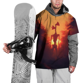 Накидка на куртку 3D с принтом СИРЕНОГОЛОВЫЙ ORANGE в Тюмени, 100% полиэстер |  | Тематика изображения на принте: siren head | игра | монстр | сиреноголовый | существо | хоррор