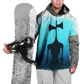 Накидка на куртку 3D с принтом СИРЕНОГОЛОВЫЙ КРАСКА в Белгороде, 100% полиэстер |  | siren head | игра | монстр | сиреноголовый | существо | хоррор