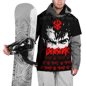 Накидка на куртку 3D с принтом BERSERK (ЛОГО) в Петрозаводске, 100% полиэстер |  | Тематика изображения на принте: anime | berserk | manga | аниме | берсерк | гатс | манга | череп