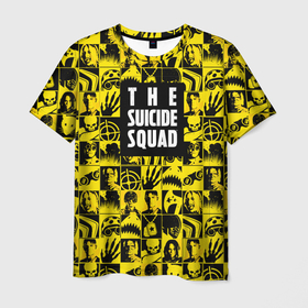 Мужская футболка 3D с принтом The Suicide Squad , 100% полиэфир | прямой крой, круглый вырез горловины, длина до линии бедер | Тематика изображения на принте: dc | squad | suicide squad | vdkarsvet | акула | миротворец | миссия навылет | отряд | харли квинн | человек в горошек