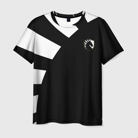 Мужская футболка 3D с принтом Team Liquid Black (Jersey pro 2022/23) в Петрозаводске, 100% полиэфир | прямой крой, круглый вырез горловины, длина до линии бедер | 0x000000123 | csgo | dota | jersey | liquid | джерси | жидкие | ксго