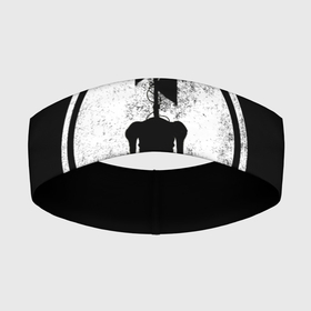 Повязка на голову 3D с принтом СИРЕНОГОЛОВЫЙ ЧБ в Екатеринбурге,  |  | Тематика изображения на принте: siren head | игра | монстр | сиреноголовый | существо | хоррор