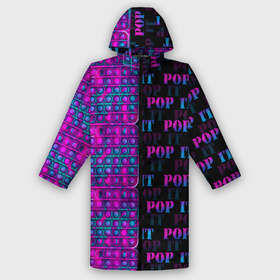 Дождевик унисекс 3D с принтом POP it NEON в городе Новоалтайск,  |  | neon | pop it | антистресс | игрушка | неон | поп ит | пузырчатая плёнка | пупырка