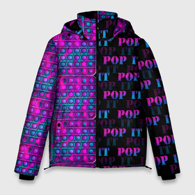 Мужская зимняя куртка 3D с принтом POP it NEON в Тюмени, верх — 100% полиэстер; подкладка — 100% полиэстер; утеплитель — 100% полиэстер | длина ниже бедра, свободный силуэт Оверсайз. Есть воротник-стойка, отстегивающийся капюшон и ветрозащитная планка. 

Боковые карманы с листочкой на кнопках и внутренний карман на молнии. | neon | pop it | антистресс | игрушка | неон | поп ит | пузырчатая плёнка | пупырка