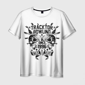 Мужская футболка 3D с принтом Tracktor Bowling в Екатеринбурге, 100% полиэфир | прямой крой, круглый вырез горловины, длина до линии бедер | alt.rock | alternative metal | nu metal | tracktor bowling | лу | трактор боулинг | трактора. лусинэ геворкян