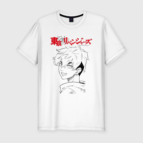 Мужская футболка хлопок Slim с принтом Тифую Мацуно | Токийские мстители (Z) в Курске, 92% хлопок, 8% лайкра | приталенный силуэт, круглый вырез ворота, длина до линии бедра, короткий рукав | anime | tokyo revengers | аниме | анимэ | тифую мацуно | токийские мстители | хинаты