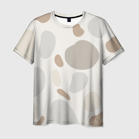 Мужская футболка 3D с принтом Коровий принт в Петрозаводске, 100% полиэфир | прямой крой, круглый вырез горловины, длина до линии бедер | графика | корова | молоко | пятна | рисунок