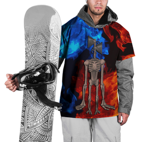 Накидка на куртку 3D с принтом СИРЕНОГОЛОВЫЙ ОГОНЬ , 100% полиэстер |  | Тематика изображения на принте: siren head | игра | монстр | огонь | огонь и вода | пламя | сиреноголовый | существо | хоррор