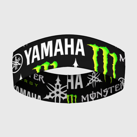Повязка на голову 3D с принтом YAMAHA X MONSTER   SPORT ,  |  | monster energy | motorcycle | yamaha | yzf r6 | байк | байкер | зеленый | монстер | мотоспорт | мототехника | мотоцикл | мотоциклист | скутер | энергетик. | ямаха