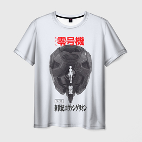 Мужская футболка 3D с принтом Рей , 100% полиэфир | прямой крой, круглый вырез горловины, длина до линии бедер | anime | eva | evangelion | nerv | аниме | анимэ | ева | евангилион | нерв | роботы | рэй | синдзи | япония