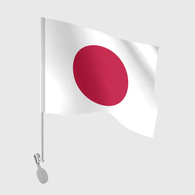 Флаг для автомобиля с принтом Япония | Японский флаг в Тюмени, 100% полиэстер | Размер: 30*21 см | буква | герб | знак | печать императора | символ | символы | флаг | флаг японии | эмблема | эмблемма | япония | японский флаг