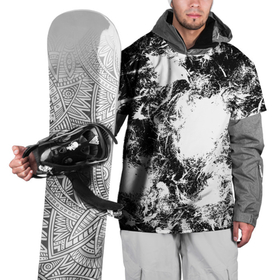 Накидка на куртку 3D с принтом Абстракция в Тюмени, 100% полиэстер |  | Тематика изображения на принте: абстракция | безумие | вихрь | мазки | черное белое