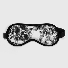 Маска для сна 3D с принтом Абстракция в Курске, внешний слой — 100% полиэфир, внутренний слой — 100% хлопок, между ними — поролон |  | абстракция | безумие | вихрь | мазки | черное белое