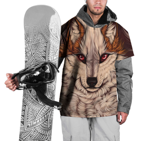 Накидка на куртку 3D с принтом Красивая Волчица в Новосибирске, 100% полиэстер |  | Тематика изображения на принте: волк | волчица | дикий зверь | зверь | красивая волчица | рисунок