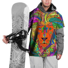 Накидка на куртку 3D с принтом Лев шаман в Курске, 100% полиэстер |  | большие кошки. | волшебство | глаза | джунгли | животные | знак зодиака | лев | магия | мистика | перья | саванна | узоры | хищник | хозяин | царь зверей | шаман | эзотерика