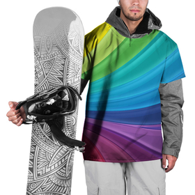 Накидка на куртку 3D с принтом Радуга в Тюмени, 100% полиэстер |  | абстракция | летний | много цветов | радуга | радужный | разноцветный | сочный | яркий