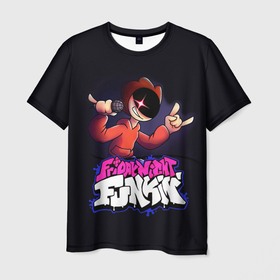 Мужская футболка 3D с принтом Friday Night Funkin  Пико в Тюмени, 100% полиэфир | прямой крой, круглый вырез горловины, длина до линии бедер | Тематика изображения на принте: fnf | friday night funkin | pico | игра | пико | фридей найт фанкин