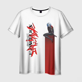 Мужская футболка 3D с принтом EVANGELION | ПИЛОТ EVA в Санкт-Петербурге, 100% полиэфир | прямой крой, круглый вырез горловины, длина до линии бедер | anime | eva | evangelion | nerv | аниме | анимэ | ева | евангилион | нерв | роботы | рэй | япония