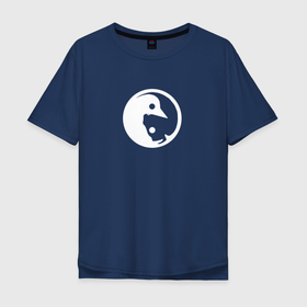 Мужская футболка хлопок Oversize с принтом Linux Icon , 100% хлопок | свободный крой, круглый ворот, “спинка” длиннее передней части | icon | linux | pinguin | иконка | линукс | пингвин
