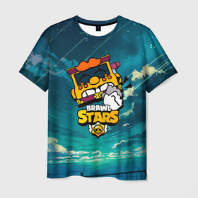 Мужская футболка 3D с принтом Грифф Griff Brawl Stars в Петрозаводске, 100% полиэфир | прямой крой, круглый вырез горловины, длина до линии бедер | brawl | brawl stars | brawlstars | brawl_stars | grif | griff | бравл | бравлстарс | грифф