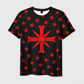 Мужская футболка 3D с принтом FAR CRY 5 SINNER СЕКТА в Новосибирске, 100% полиэфир | прямой крой, круглый вырез горловины, длина до линии бедер | far cry | sinner | ubisoft | врата эдема | грешник | иосиф сид | монтана | секта | сектанты | символ | фар край | юбисофт