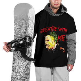 Накидка на куртку 3D с принтом Breathe whith me в Белгороде, 100% полиэстер |  | alternative | dj | electo | music | prodigy | альтернатива | музыка | продиджи | продижи | электроника