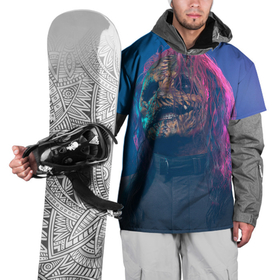 Накидка на куртку 3D с принтом Corey Taylor в Курске, 100% полиэстер |  | alternative | metall | music | rock | slipknot | slipnot | альтернатива | кори тейлор | металл | музыка | рок | слипкнот | слипнот