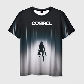 Мужская футболка 3D с принтом Игра Control в Петрозаводске, 100% полиэфир | прямой крой, круглый вырез горловины, длина до линии бедер | control | control game. control игра | jesse faden | джесси фейден | контрол | контрол игра | контроль | контроль игра