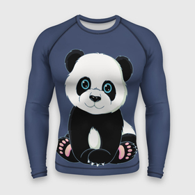 Мужской рашгард 3D с принтом Милая Панда (Sweet Panda) ,  |  | animals | beast | panda | глаза | детям | животные | звери | лапки | милые | мульт | панда | растения | цветы | эвкалипт