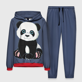 Мужской костюм 3D (с толстовкой) с принтом Милая Панда (Sweet Panda) ,  |  | Тематика изображения на принте: animals | beast | panda | глаза | детям | животные | звери | лапки | милые | мульт | панда | растения | цветы | эвкалипт