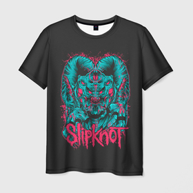 Мужская футболка 3D с принтом Slipknot Monster в Новосибирске, 100% полиэфир | прямой крой, круглый вырез горловины, длина до линии бедер | alternative | metall | music | rock | slipknot | slipnot | альтернатива | металл | музыка | рок | слипкнот | слипнот
