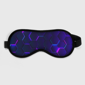 Маска для сна 3D с принтом НЕОНОВАЯ БРОНЯ в Курске, внешний слой — 100% полиэфир, внутренний слой — 100% хлопок, между ними — поролон |  | абстрактный | абстракция | бронь | броня | геоиметрия | неон | текстура | узор | фиолетовая | фиолетовый