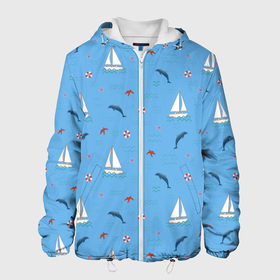 Мужская куртка 3D с принтом Море, дельфины, парусник в Курске, ткань верха — 100% полиэстер, подклад — флис | прямой крой, подол и капюшон оформлены резинкой с фиксаторами, два кармана без застежек по бокам, один большой потайной карман на груди. Карман на груди застегивается на липучку | boat | dolphins | lifebuoy | marine | ocean | sea | southern | starfish | summer | vacation | waves | волны | корабль | лето | лодка | морская звезда | морской | обитатели | океан | отдых | пейзаж | плавание | пляж | синий | спасательный круг | 