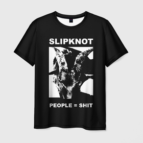 Мужская футболка 3D с принтом People shit , 100% полиэфир | прямой крой, круглый вырез горловины, длина до линии бедер | alternative | metall | music | rock | slipknot | slipnot | альтернатива | металл | музыка | рок | слипкнот | слипнот