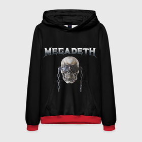 Мужская толстовка 3D с принтом Megadeth в Петрозаводске, 100% полиэстер | двухслойный капюшон со шнурком для регулировки, мягкие манжеты на рукавах и по низу толстовки, спереди карман-кенгуру с мягким внутренним слоем. | megadeth | rock | trash metal | мега | мегадетх | метал | рок