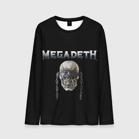 Мужской лонгслив 3D с принтом Megadeth в Белгороде, 100% полиэстер | длинные рукава, круглый вырез горловины, полуприлегающий силуэт | megadeth | rock | trash metal | мега | мегадетх | метал | рок